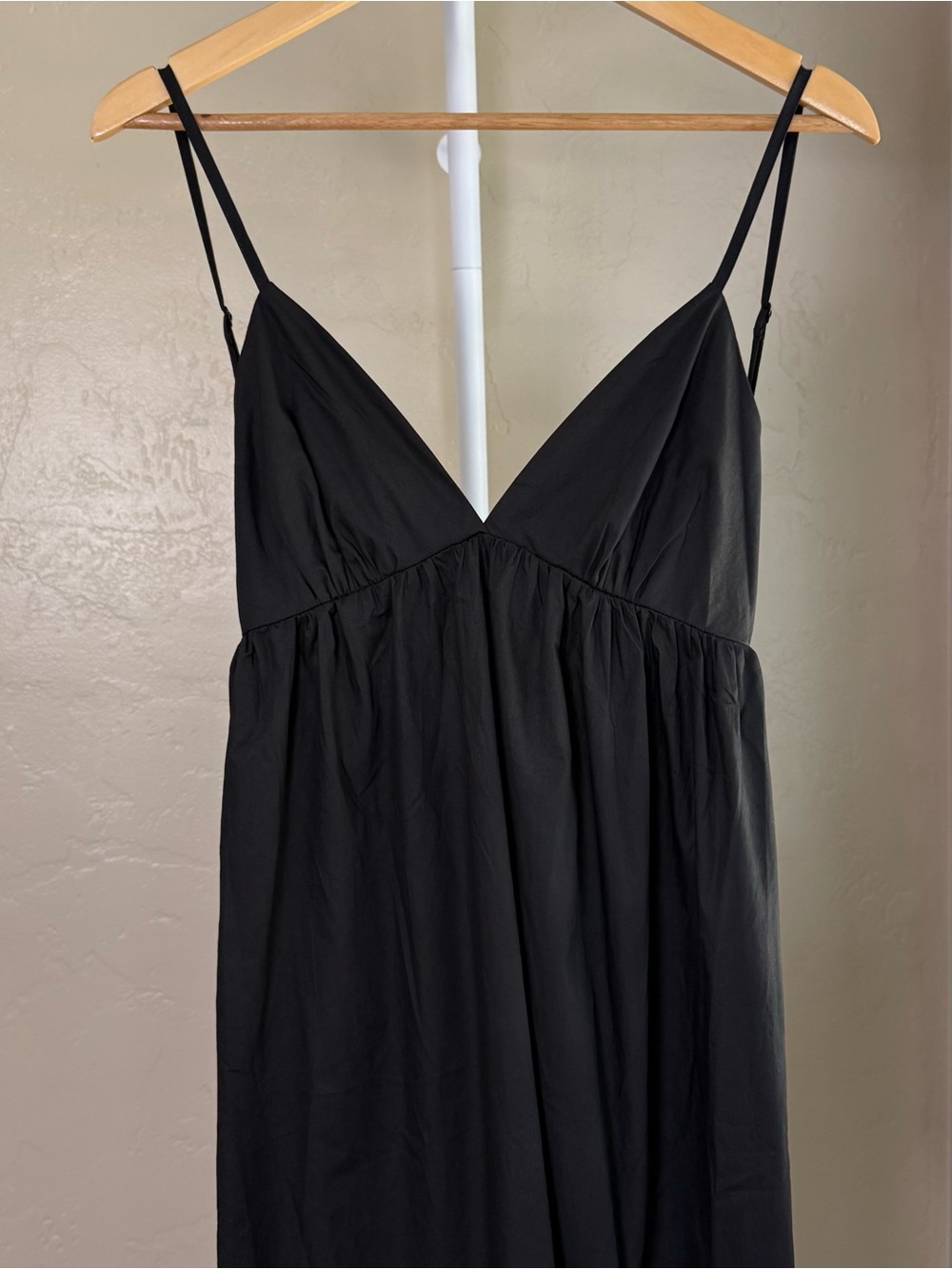 Commense Black Backless 100% Cotton Midi Maxi Dress Small NWT - Picture 6 of 11
